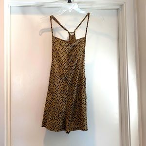 Polka dot / leopard print romper , never worn
